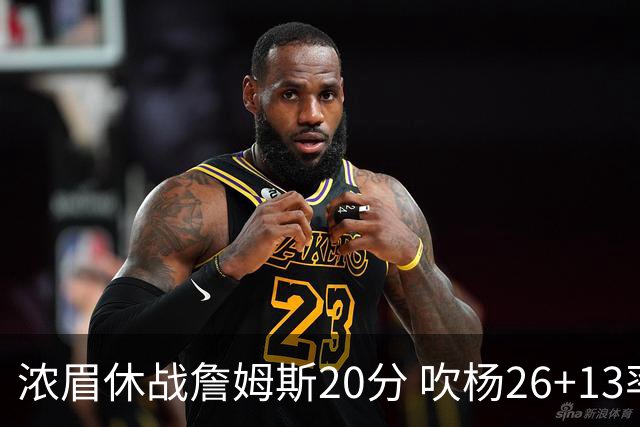 浓眉休战詹姆斯20分 吹杨26+13率老鹰击退湖人